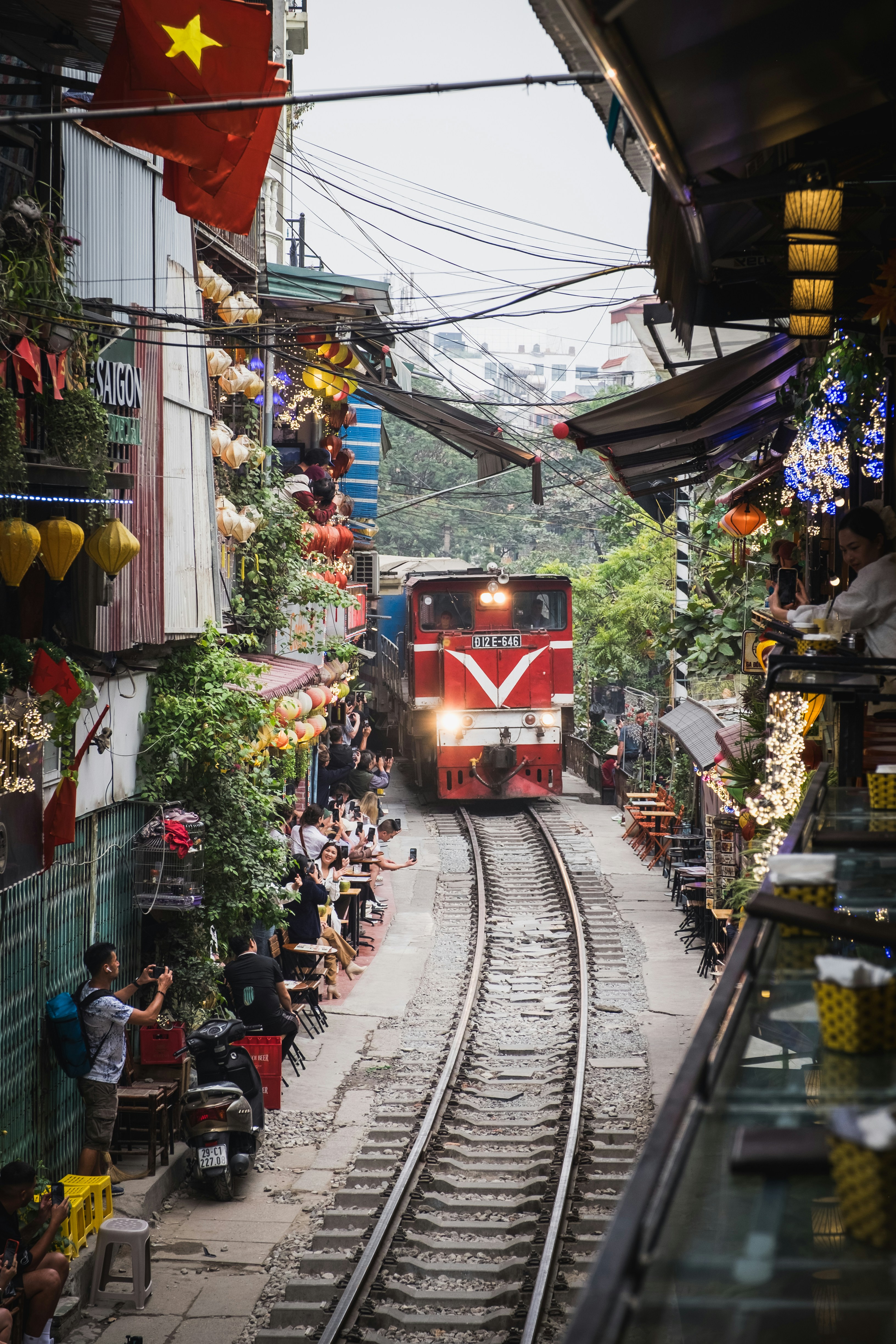 Hanoi city beside a lake