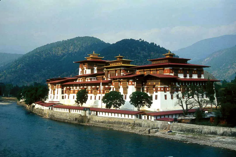 Punakha valley and rivers