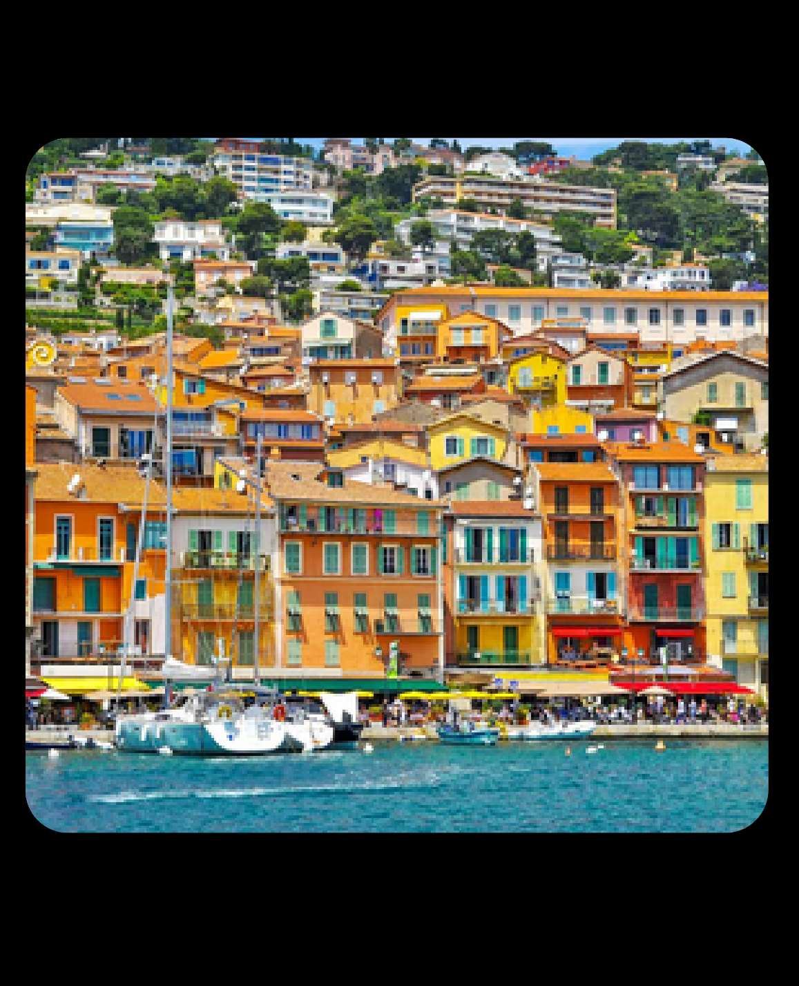 French Riviera coastline