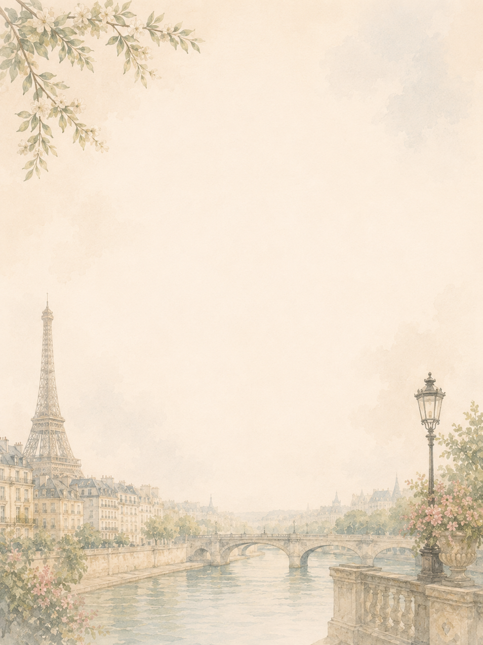 French cityscape from the itinerary proposal