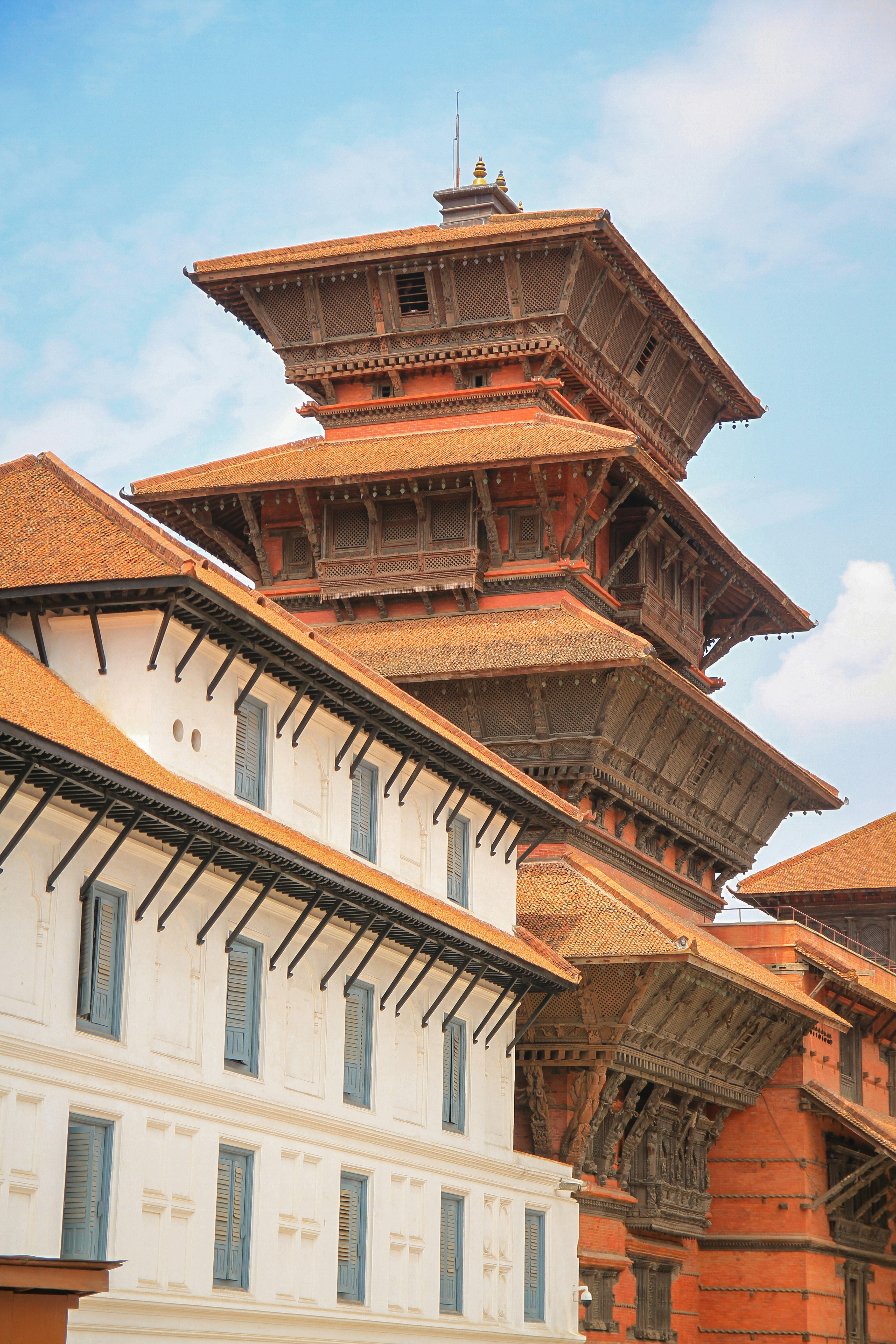 A tiered pagoda-style temple in Kathmandu’s historic centre