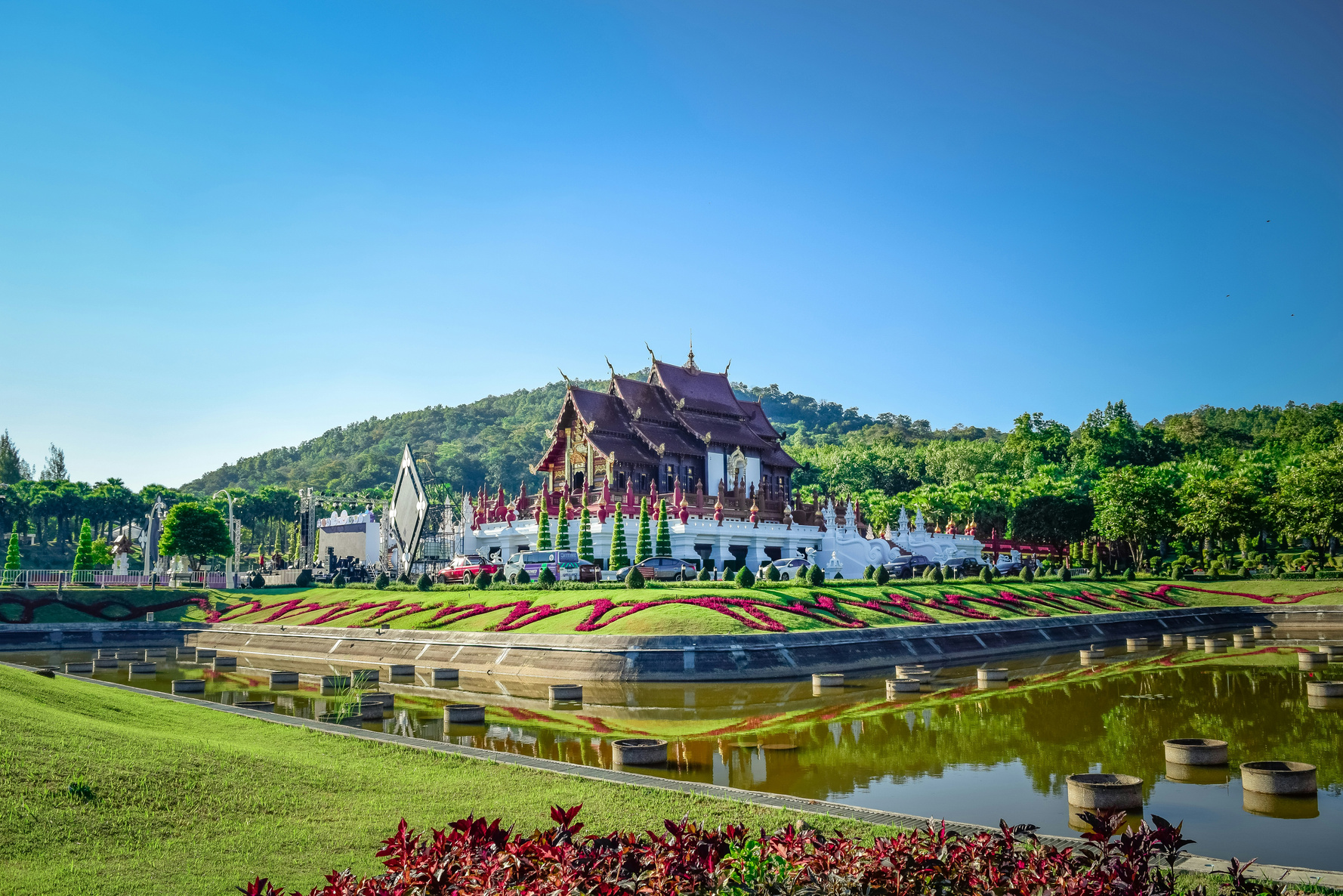 Chiang Mai city and mountain landscape