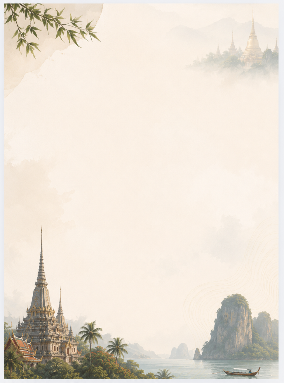 Northern Thailand landscape from the itinerary proposal