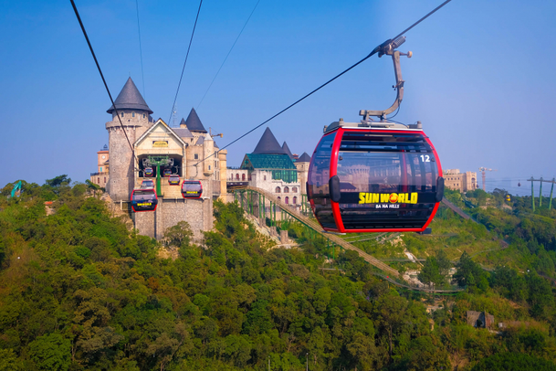 Golden Bridge and Ba Na Hills landscape