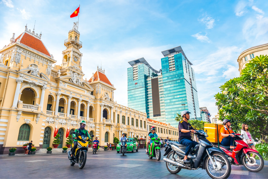 Historic architecture in Ho Chi Minh City