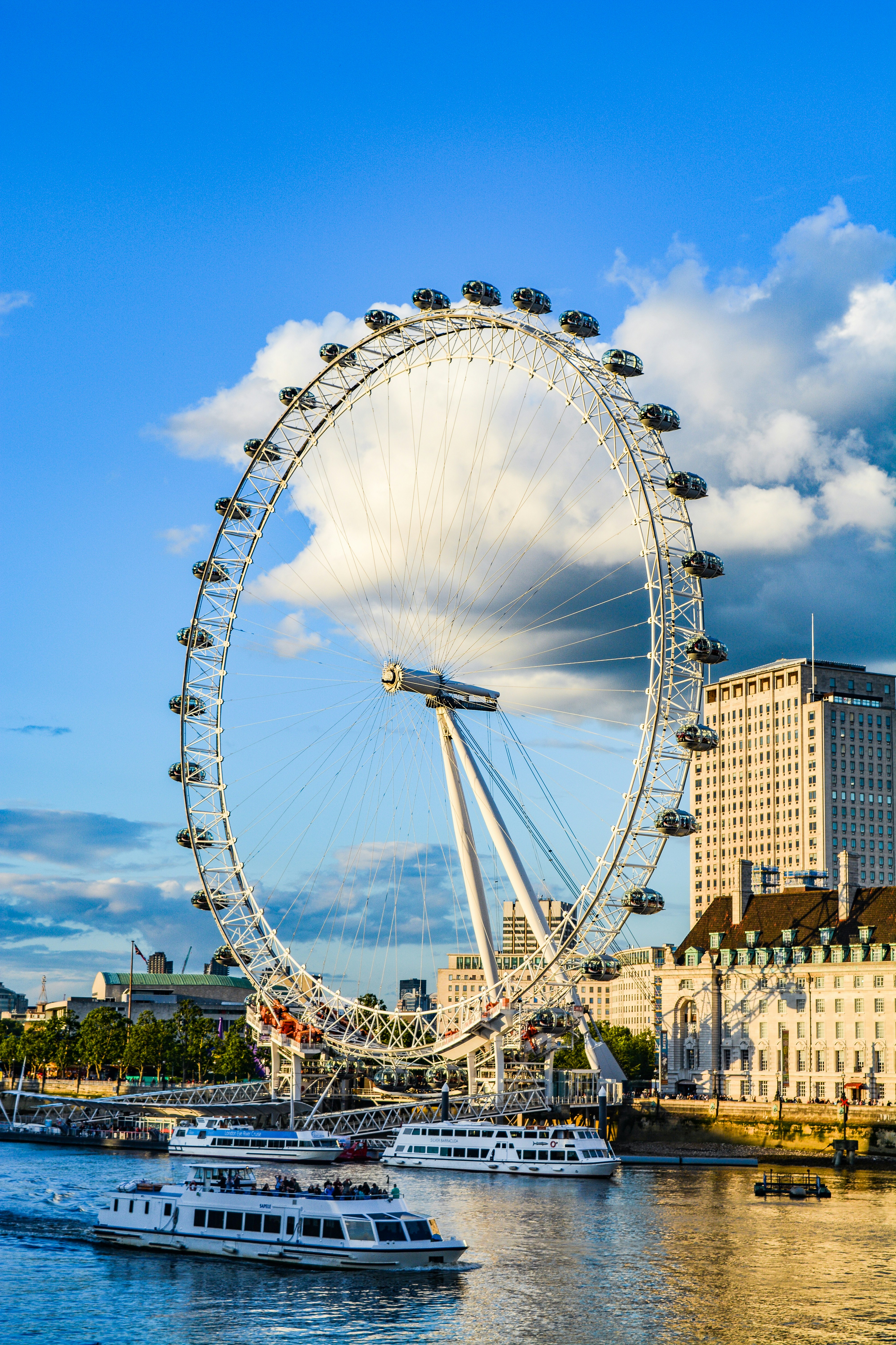 The London Eye beside the River Thames