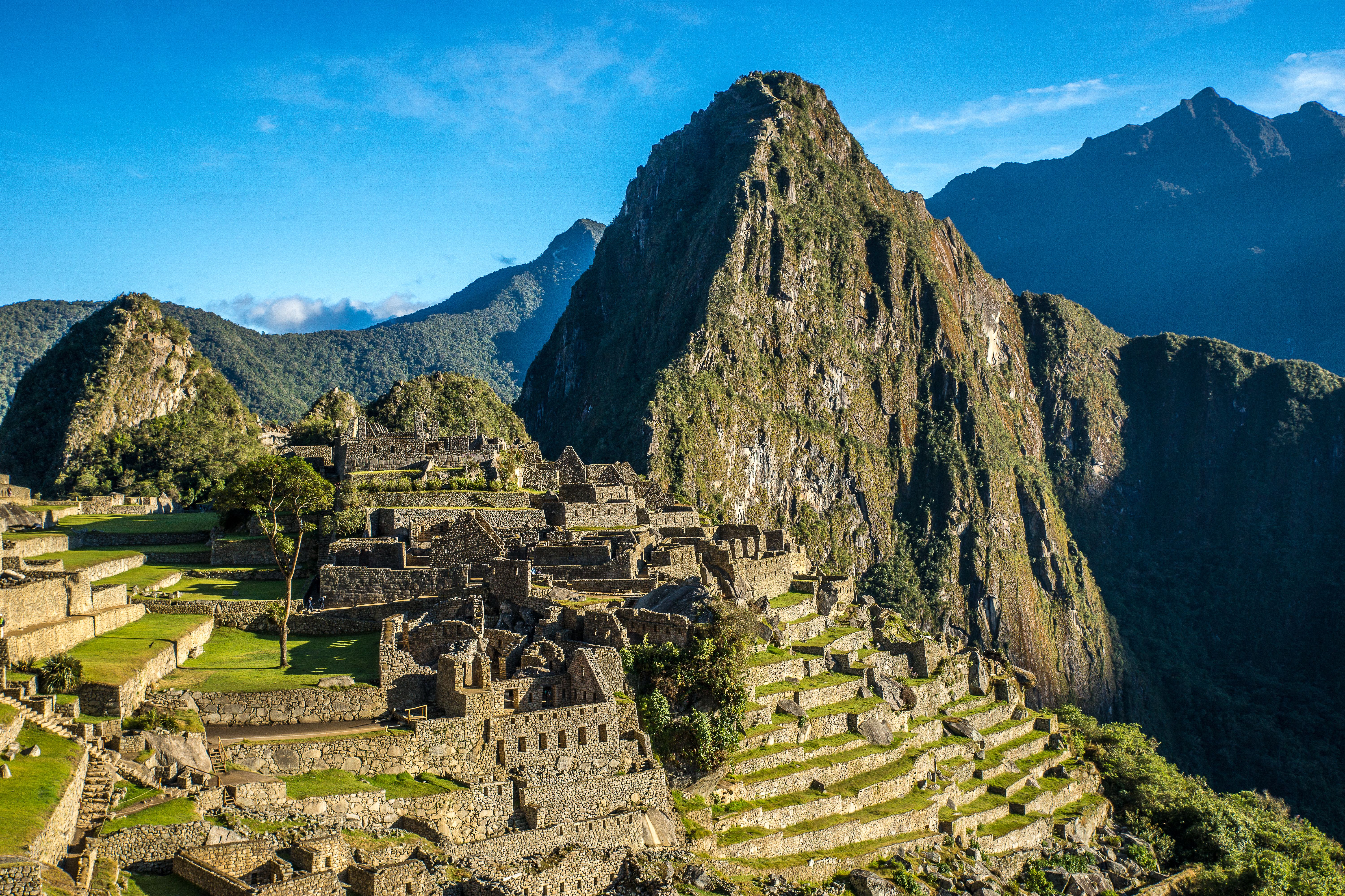 Machu Picchu’s stone citadel among the Andean mountains